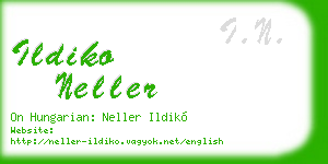 ildiko neller business card